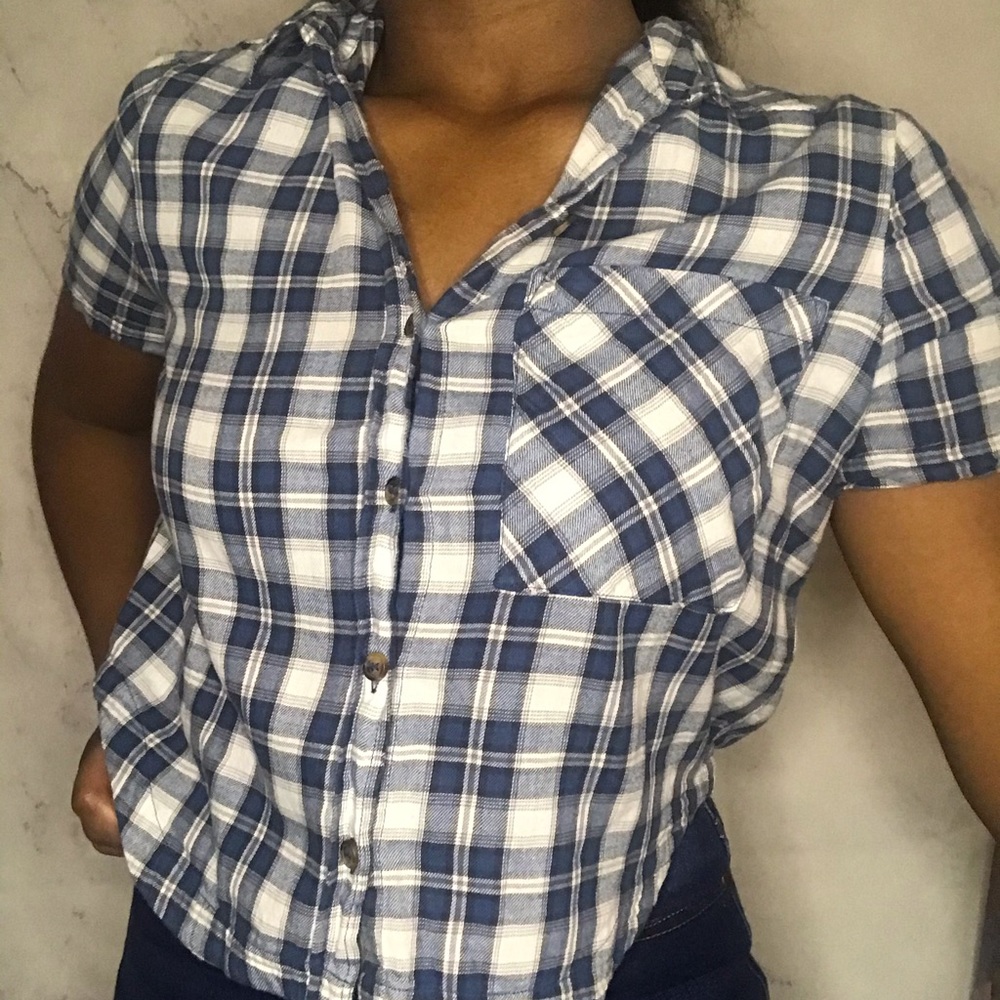 Plaid button up